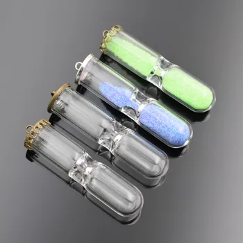 SNASAN 5sets Hourglass 50*12mm glass bottle with copper setting base jewelry findings set glass pendant necklace pendant charms
SNASAN 5sets Hourglass 50*12mm glass bottle with copper setting base jewelry findings set glass pendant necklace pendant charms