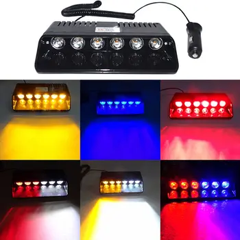 High Power 6 LED Strobe Flasher Warning Light With Cigarette Lighter Blue Red Car Truck Emergency Day Running Flash light DC12v
High Power 6 LED Strobe Flasher Warning Light With Cigarette Lighter Blue Red Car Truck Emergency Day Running Flash light DC12v
