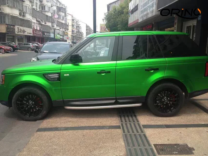 Apple Green Metallic Chrome Vinyl Film Wrap-4