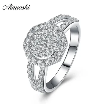 AINUOSHI Classic 925 Sterling Silver Women Wedding Ring Engagement Anniversary Geometry Rings Girls Silver Party Girls Jewelry
AINUOSHI Classic 925 Sterling Silver Women Wedding Ring Engagement Anniversary Geometry Rings Girls Silver Party Girls Jewelry