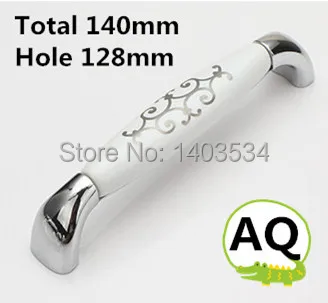 Length 140mm Hole Pitch 128mm Zinc alloy ceramic handle cabinet handle drawer handle Silver color
Length 140mm Hole Pitch 128mm Zinc alloy ceramic handle cabinet handle drawer handle Silver color
