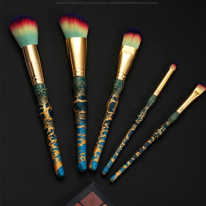 Crack Paint Makeup Brushes Embossed Wooden Handle Brush Beauty Make up Tool Colorful Fiber Hair Blush Foundation Eyeshadow Brush
Crack Paint Makeup Brushes Embossed Wooden Handle Brush Beauty Make up Tool Colorful Fiber Hair Blush Foundation Eyeshadow Brush