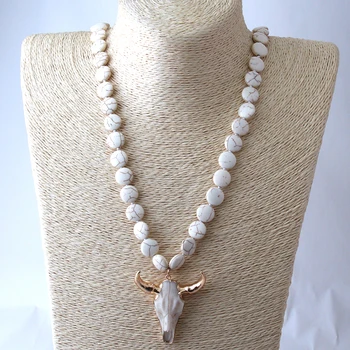 Free Shipping Fashion Knotted Flat White Stone Horn Pendant Ethnic Necklace Bohemian Tribal Jewelry
Free Shipping Fashion Knotted Flat White Stone Horn Pendant Ethnic Necklace Bohemian Tribal Jewelry
