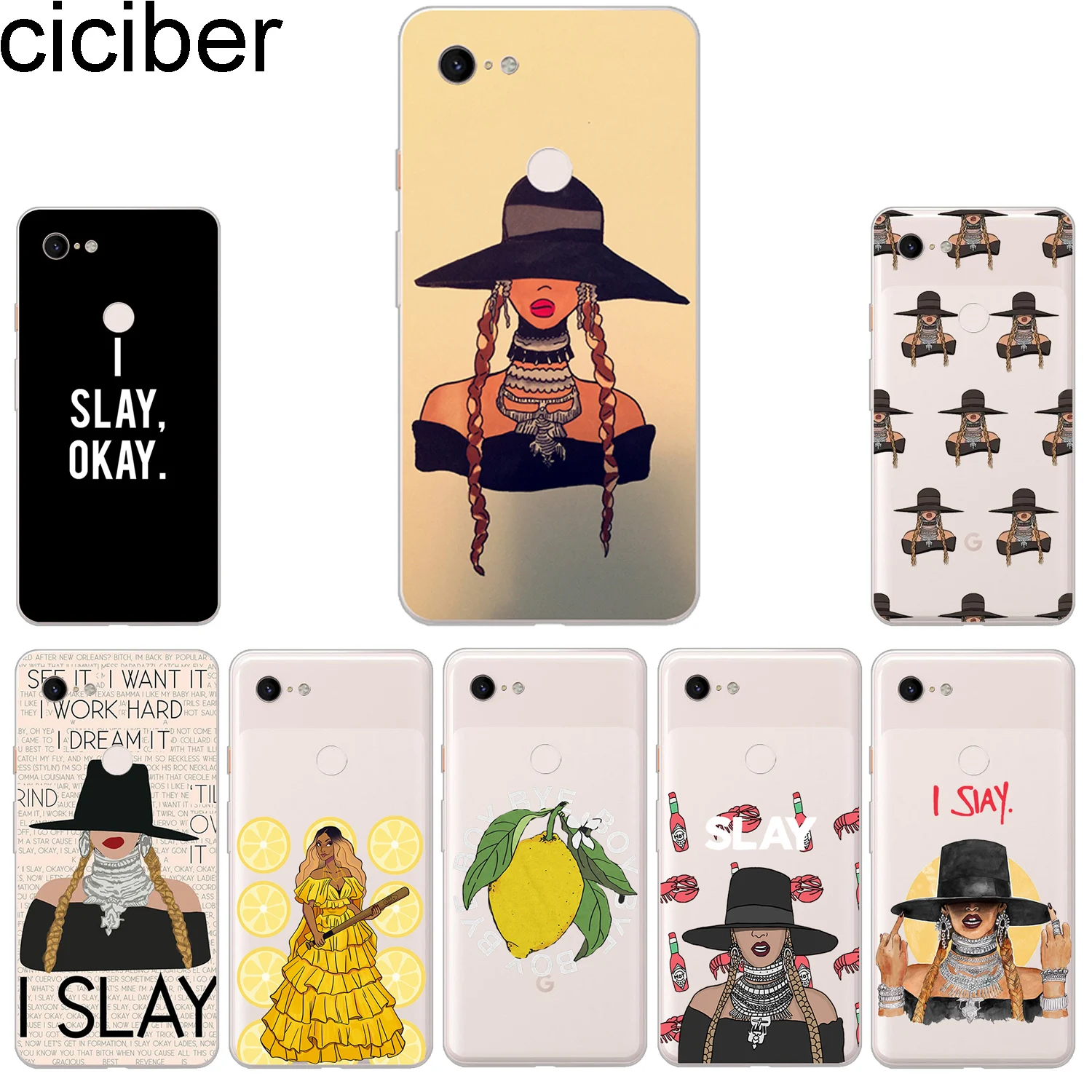 ciciber New Fashion Phone Cases For Google Pixel 3 2 XL Case Soft TPU Back Cover for Pixel 3XL 2XL Beyonce Funda Capa Coque
ciciber New Fashion Phone Cases For Google Pixel 3 2 XL Case Soft TPU Back Cover for Pixel 3XL 2XL Beyonce Funda Capa Coque