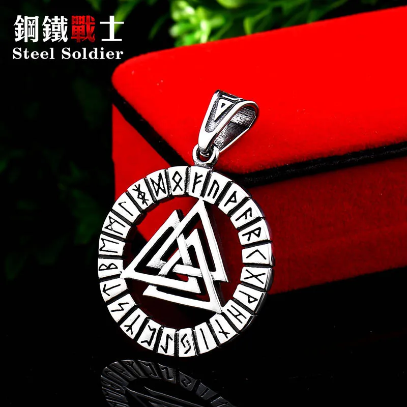 Steel soldier mysterious rune viking pendant necklaces Norse stainless steel Amulet men scandinavian Nordic chain drop shipping
Steel soldier mysterious rune viking pendant necklaces Norse stainless steel Amulet men scandinavian Nordic chain drop shipping