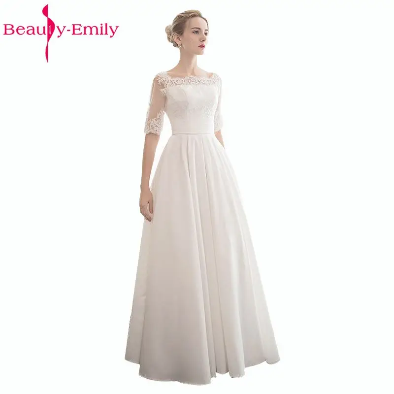 Beauty Emily Elegant Lace White Wedding Dresses 2019 A Line Lace Up Vintage Robe de Mariee vestido de novia
Beauty Emily Elegant Lace White Wedding Dresses 2019 A Line Lace Up Vintage Robe de Mariee vestido de novia