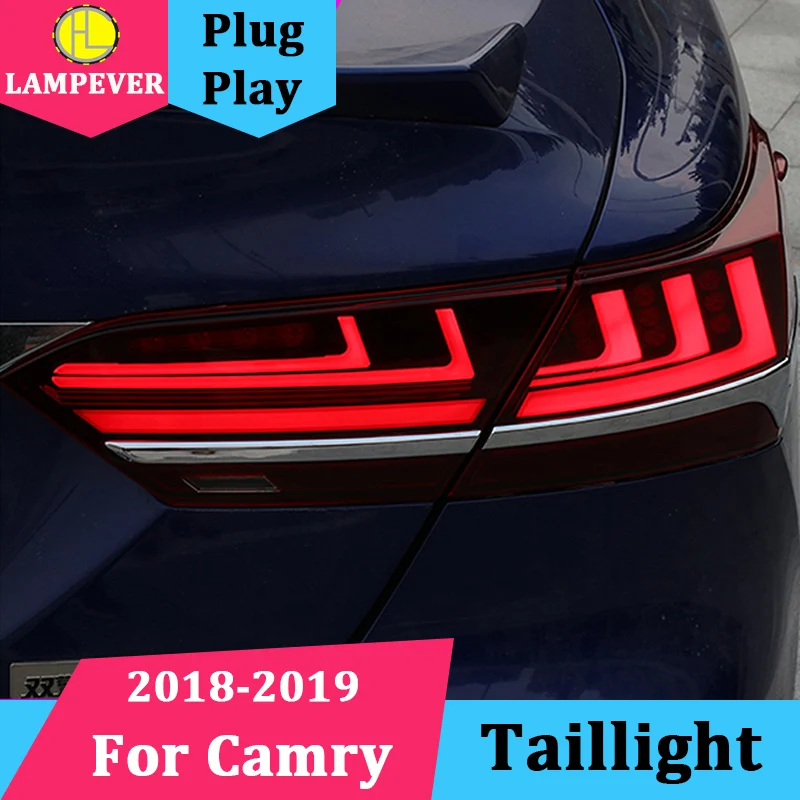 4pcs Car Styling for 2018 2019 Camry Taillights Camry LED Tail Lamp Rear Lamp DRL+Dynamic Turn Signal+Brake+Reverse taillight
4pcs Car Styling for 2018 2019 Camry Taillights Camry LED Tail Lamp Rear Lamp DRL+Dynamic Turn Signal+Brake+Reverse taillight