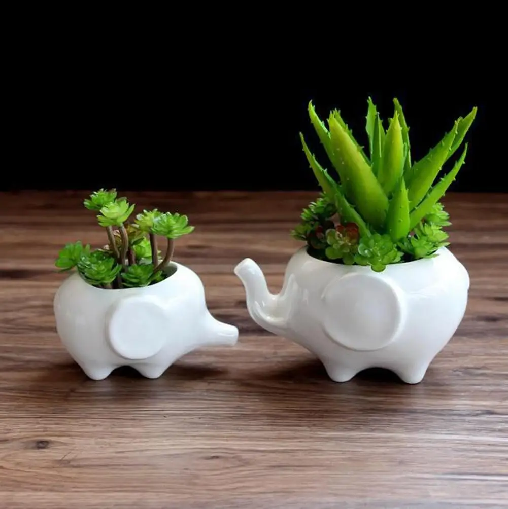 LanLan 2PCS Ceramic Flower Pot Elephant Shape Home Office Decoration Christmas Gift
LanLan 2PCS Ceramic Flower Pot Elephant Shape Home Office Decoration Christmas Gift