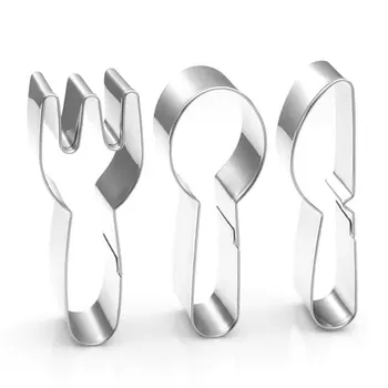 3Pcs Fork Spoon Knife Shape Cutter Cookie Fondant Biscuits Molds Cake Mould DIY Decorating Tool Baking Mold Pastry Supplies 
3Pcs Fork Spoon Knife Shape Cutter Cookie Fondant Biscuits Molds Cake Mould DIY Decorating Tool Baking Mold Pastry Supplies