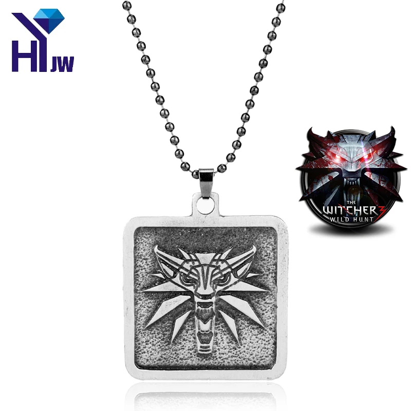 HEYu The Witcher Pendant Collier Medallion Wizard Wolf Wild Hunt 3 Figure Game Necklace Witcher 3 Wolf Head Necklace Jewelry
HEYu The Witcher Pendant Collier Medallion Wizard Wolf Wild Hunt 3 Figure Game Necklace Witcher 3 Wolf Head Necklace Jewelry