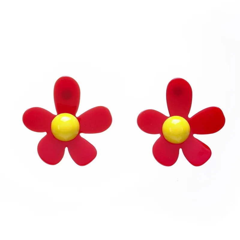 New Arrival Lovely White Red Flowers Big Acrylic Drop Earrings for Women Girls Fashion Dangle Earrings Trendy Female Brincos
New Arrival Lovely White Red Flowers Big Acrylic Drop Earrings for Women Girls Fashion Dangle Earrings Trendy Female Brincos