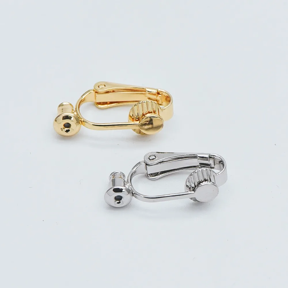 10pcs Gold/ Silver Clip-on Ear Wire, MAGIC Earring Clips, Can Hold Stud/ Threader Earrings (GB-472)
10pcs Gold/ Silver Clip-on Ear Wire, MAGIC Earring Clips, Can Hold Stud/ Threader Earrings (GB-472)