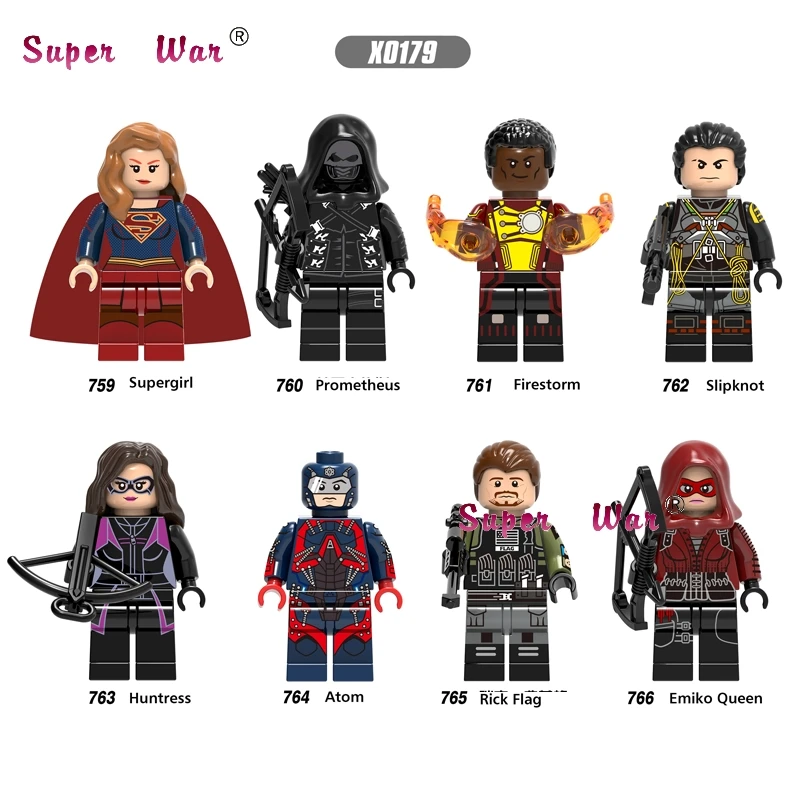 Single Super Hero Prometheus Slipknot Supergirl Huntress Rick Flag Emiko Queen Atom building blocks toy for children
Single Super Hero Prometheus Slipknot Supergirl Huntress Rick Flag Emiko Queen Atom building blocks toy for children