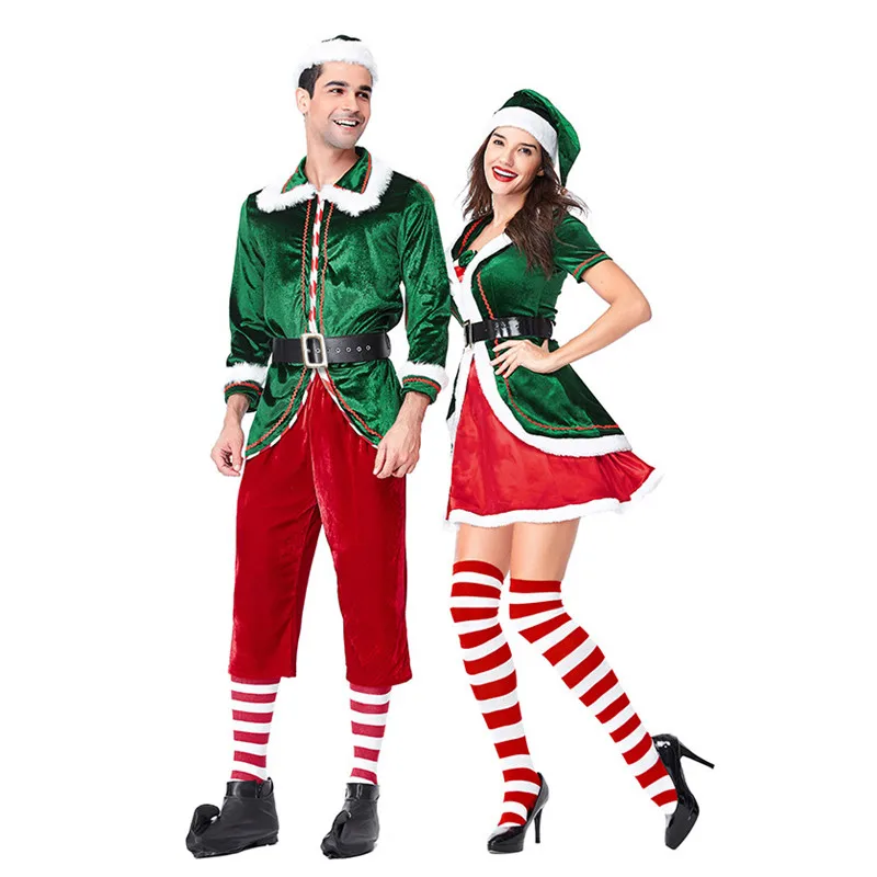 Cosplay&ware Corzzet Menampwomen Green Velvet Christmas Couples Elf Costume North Pole Santa’s Elves Fancy Dress Plus Size 16 Cosplay&ware Corzzet Menampwomen Green Velvet Christmas Couples Elf Costume North Pole Santa’s Elves Fancy Dress Plus Size -Cosplayware Store HTB1aBjhXzzuK1Rjy0Fpq6yEpFXa0.jpg