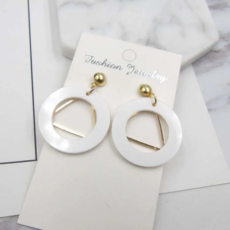 Fashion Jewelry Geometric Earrings Triangle Round Rubber Double Exaggeration Simple Women Long Earrings Bohemian Earrings
Fashion Jewelry Geometric Earrings Triangle Round Rubber Double Exaggeration Simple Women Long Earrings Bohemian Earrings