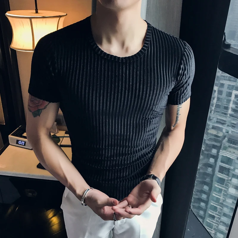 Brand New 2019 Men T-Shirt Summer Slim Fit T Shirts Mens Short Sleeve Round Collar Solid All Match Streetwear Men Tee Shirts
Brand New 2019 Men T-Shirt Summer Slim Fit T Shirts Mens Short Sleeve Round Collar Solid All Match Streetwear Men Tee Shirts