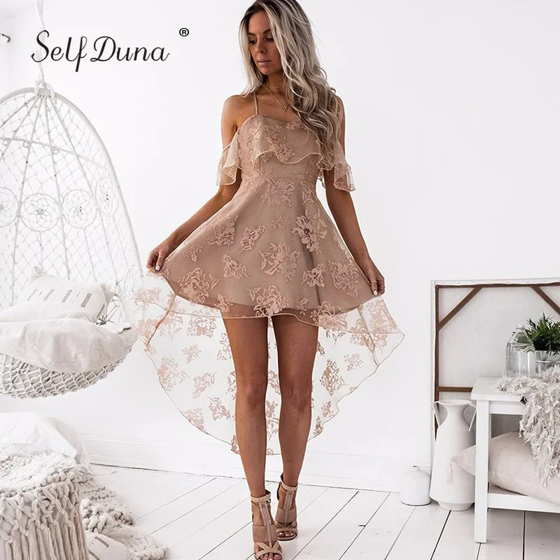 Self Duna 2018 Ruffle Women Mesh Dress Off Shoulder Asymmetrical Backless Floral Print Sexy Spaghetti Strap Dress Robe Femme
Self Duna 2018 Ruffle Women Mesh Dress Off Shoulder Asymmetrical Backless Floral Print Sexy Spaghetti Strap Dress Robe Femme