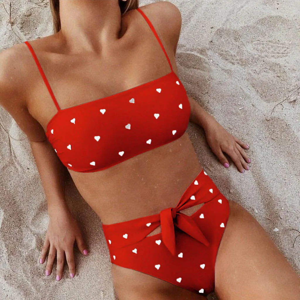 Sexy Swimsuit Women Love Printed Bow Knot Bikini Push-Up Padded Swimwear Swimsuit Set Stroj Kapielowy b626
Sexy Swimsuit Women Love Printed Bow Knot Bikini Push-Up Padded Swimwear Swimsuit Set Stroj Kapielowy b626