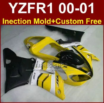 Perfect EXUP custom fairing for YAMAHA yellow black fairings YZF R1 00 01 YZFR1 2000 2001 yzf 1000 bodyworks aftermarket+7gifts
Perfect EXUP custom fairing for YAMAHA yellow black fairings YZF R1 00 01 YZFR1 2000 2001 yzf 1000 bodyworks aftermarket+7gifts