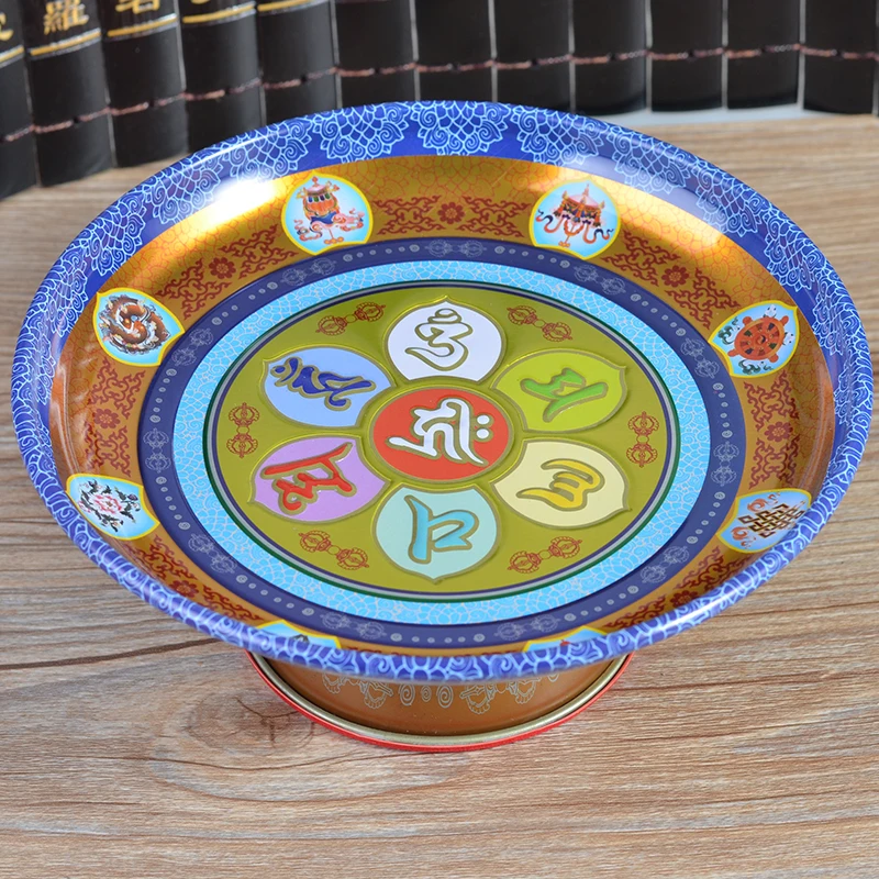Auspicious sweet Buddha compote tribute alloy plate buddhist supplies bowl Buddha temple fruit dish disc tray
Auspicious sweet Buddha compote tribute alloy plate buddhist supplies bowl Buddha temple fruit dish disc tray