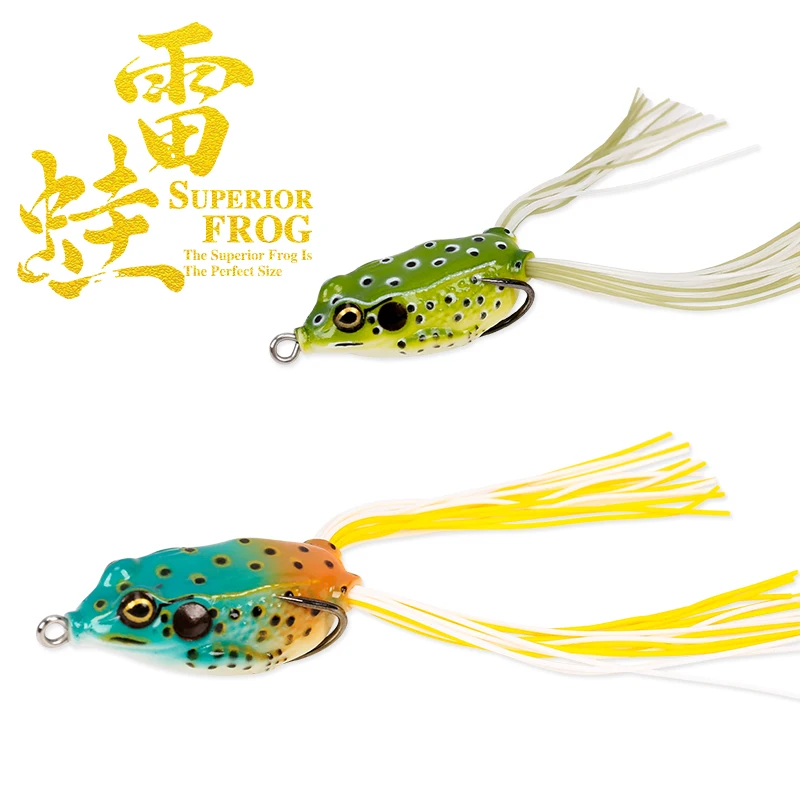 TSURINOYA LY04 Frog Fishing Lure 4pcs 40mm 5g Snakehead Twin Ponytails Topwater Double Hooks Tail Artificial Soft Frog Baits
TSURINOYA LY04 Frog Fishing Lure 4pcs 40mm 5g Snakehead Twin Ponytails Topwater Double Hooks Tail Artificial Soft Frog Baits