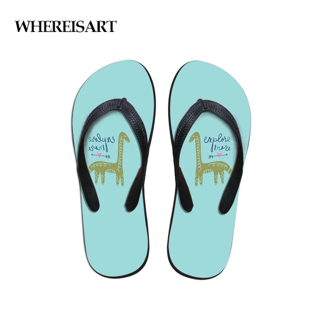 WHEREISART Simple Design Slippers House Slippers Women Floral Design Home Beach Cartoon Dino Shoes Flip Flop in Women's Slippers
WHEREISART Simple Design Slippers House Slippers Women Floral Design Home Beach Cartoon Dino Shoes Flip Flop in Women's Slippers