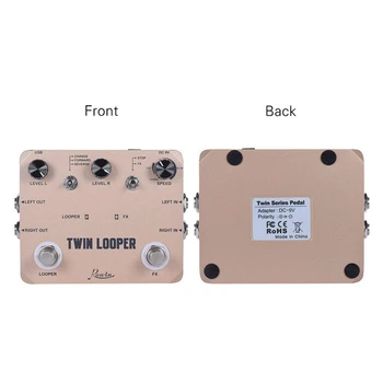 Rowin Twin Looper Station Electric Guitar Effect Pedal Loop Station for Guitarists Golden
Rowin Twin Looper Station Electric Guitar Effect Pedal Loop Station for Guitarists Golden