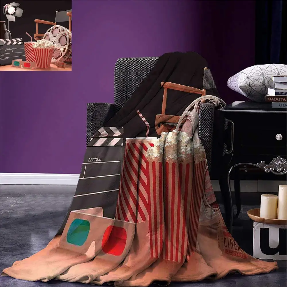 Movie Theater Throw Objects of the Film Industry Hollywood Motion Picture Cinematography Concept Warm Microfiber Blanket
Movie Theater Throw Objects of the Film Industry Hollywood Motion Picture Cinematography Concept Warm Microfiber Blanket