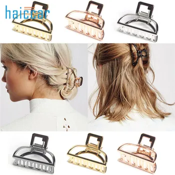 Women Geometric Metal Hair Claw Solid Color Hair Crab Retro Hair Clips Make UP Hair Accessories Large Size Hairpin 40# dropship
Women Geometric Metal Hair Claw Solid Color Hair Crab Retro Hair Clips Make UP Hair Accessories Large Size Hairpin 40# dropship