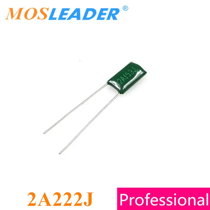 Mosleader 2A222J 100 в 1000 шт. DIP полиэфирный пленочный конденсатор 0,0022 НФ ПФ мкФ, сделано в Китае
Mosleader 2A222J 100 в 1000 шт. DIP полиэфирный пленочный конденсатор 0,0022 НФ ПФ мкФ, сделано в Китае