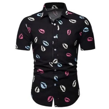 M-5XL Plus Size Mens Summer Beach Hawaiian Shirt 2019 Brand Short Sleeve Lip Print Shirts Men Casual Holiday Vacation Clothing
M-5XL Plus Size Mens Summer Beach Hawaiian Shirt 2019 Brand Short Sleeve Lip Print Shirts Men Casual Holiday Vacation Clothing