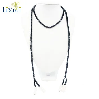 Lii Ji Gemstone Natural Black Spinel 4x6mm Baroque Pearl Long Elegance Necklace 120cm
Lii Ji Gemstone Natural Black Spinel 4x6mm Baroque Pearl Long Elegance Necklace 120cm