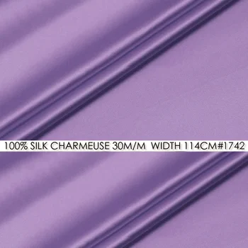 CISULI SILK CHARMEUSE SATIN 114cm width 30momme/100% Pure Silk Fabric/Wedding Dress Sewing Fabric Suppliers Purple NO 1742
CISULI SILK CHARMEUSE SATIN 114cm width 30momme/100% Pure Silk Fabric/Wedding Dress Sewing Fabric Suppliers Purple NO 1742