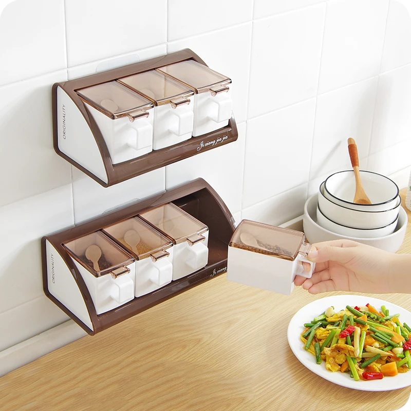 Spice Jar Seasoning Box 3/4Pcs Set Kitchen Spice Storage Bottle Jars Transparent PP Salt Pepper Cumin Powder Box Tool
Spice Jar Seasoning Box 3/4Pcs Set Kitchen Spice Storage Bottle Jars Transparent PP Salt Pepper Cumin Powder Box Tool