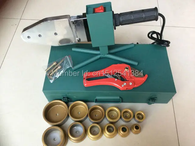 Temperature controled PPR Pipe Welding Machine, plastic welder AC 220V 1000W, 20-63mm plastic pipe welding
Temperature controled PPR Pipe Welding Machine, plastic welder AC 220V 1000W, 20-63mm plastic pipe welding