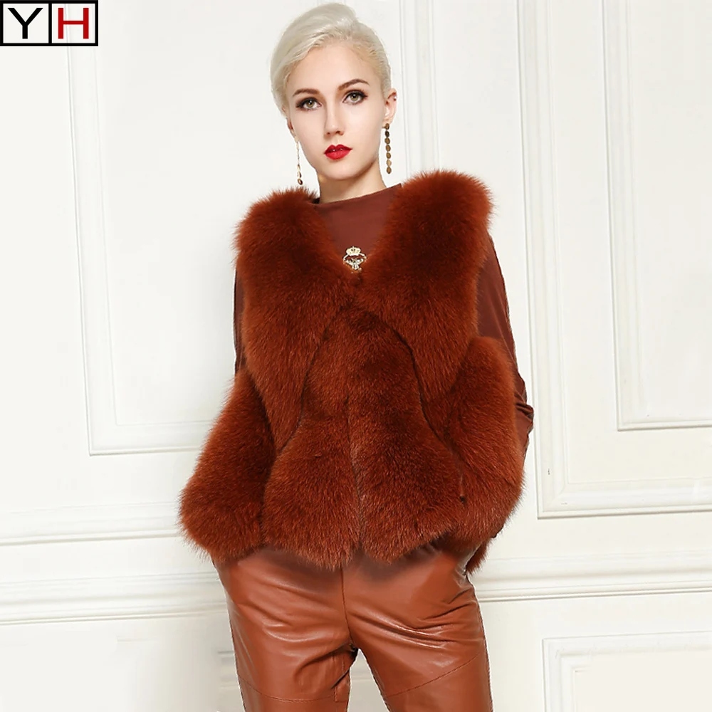 Women 100% Real Fox Fur Vest Whole Fox Fur Vest Gilet lady fashion natural fox fur vest coat Free shipping
Women 100% Real Fox Fur Vest Whole Fox Fur Vest Gilet lady fashion natural fox fur vest coat Free shipping