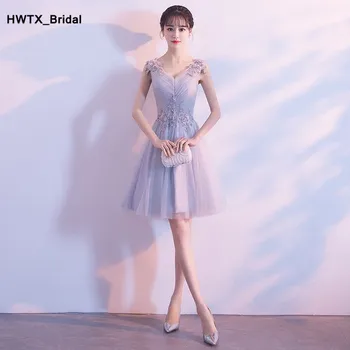 2018 Sexy Short Bridesmaid Dress with Lace Tulle V-Neck Wedding Party Dress 2018 Cheap Plus Size Women Bridesmaid Dresses
2018 Sexy Short Bridesmaid Dress with Lace Tulle V-Neck Wedding Party Dress 2018 Cheap Plus Size Women Bridesmaid Dresses