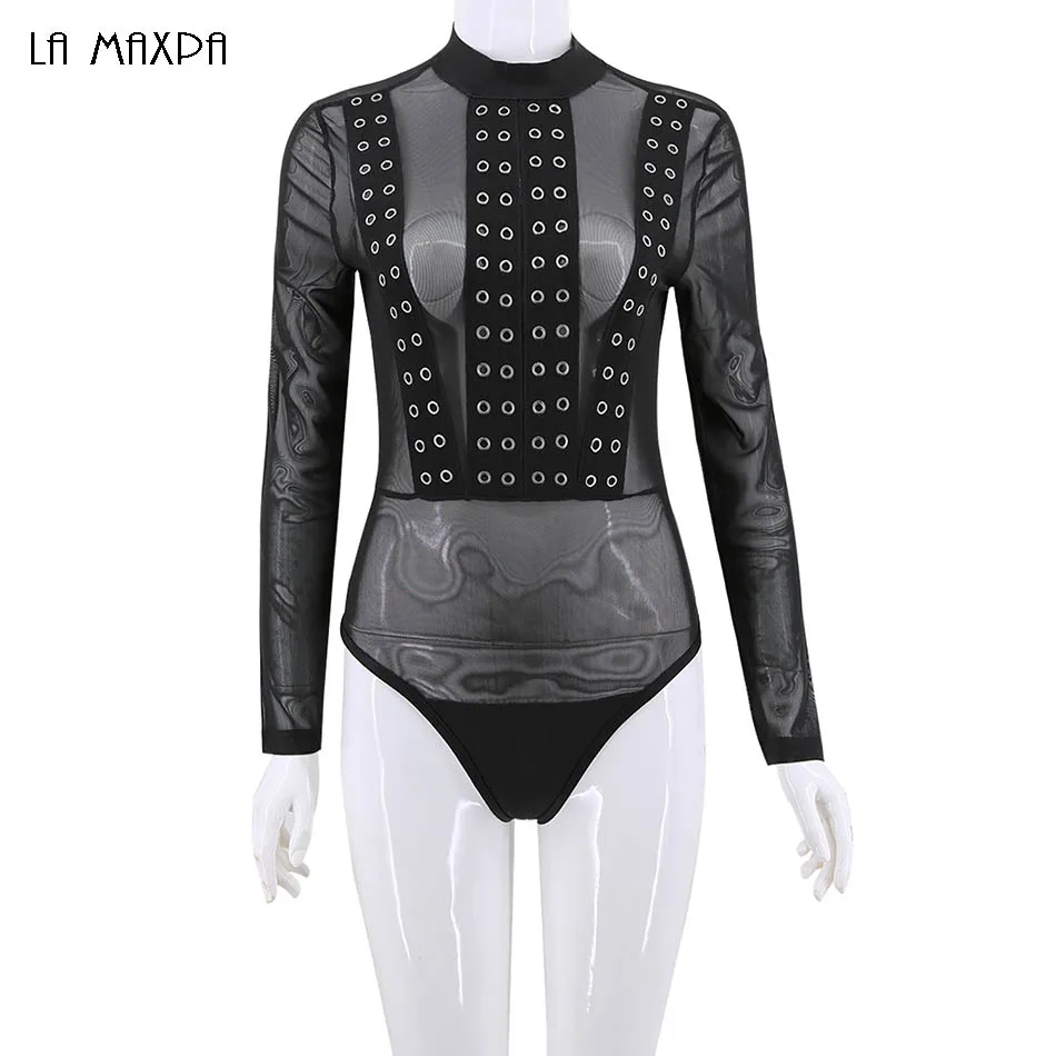 2017 New Arrival Fashion Elegant Rivet Embellished Sexy Sheer Mesh Long Sleeves Bandage Bodysuit Playsuit Beachwear Swimsuit
2017 New Arrival Fashion Elegant Rivet Embellished Sexy Sheer Mesh Long Sleeves Bandage Bodysuit Playsuit Beachwear Swimsuit