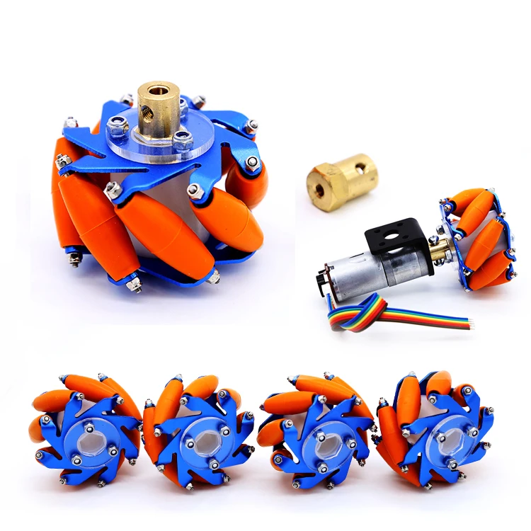 Four Blue Mecanum Wheel 60mm Wheat Wheel Omni Wheel Coupling Mecanum Wheel with the Price
Four Blue Mecanum Wheel 60mm Wheat Wheel Omni Wheel Coupling Mecanum Wheel with the Price