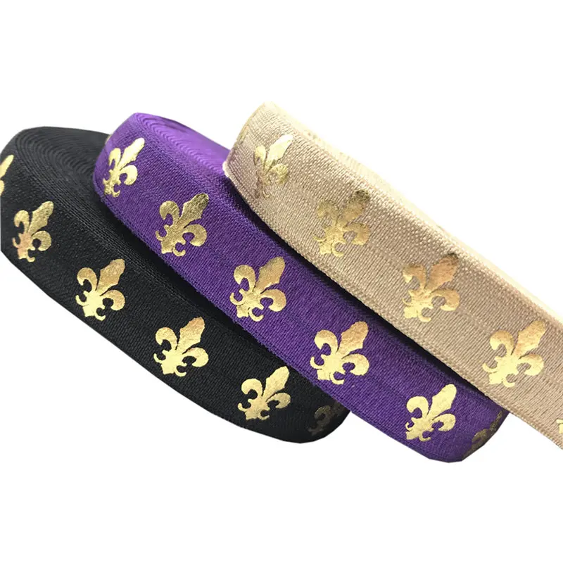 Great Quality Gold Foil Flower Print Fold Over Elastic 5/8" FOE Ribbon for DIY Headwear Hair Accessories 10Yards/lot
Great Quality Gold Foil Flower Print Fold Over Elastic 5/8" FOE Ribbon for DIY Headwear Hair Accessories 10Yards/lot