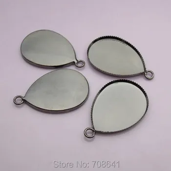 Blank Teardrop Bezel Pad with Loop Pendant Settings Resin Cabochons Bases Findings DIY Jewelry Making Gunmetal Black tone
Blank Teardrop Bezel Pad with Loop Pendant Settings Resin Cabochons Bases Findings DIY Jewelry Making Gunmetal Black tone