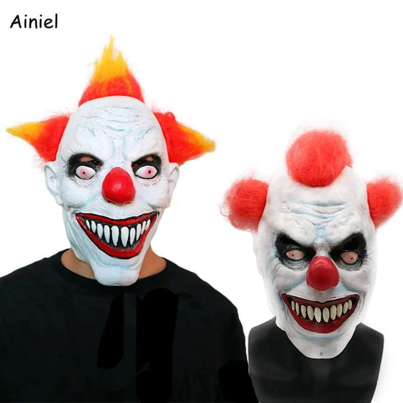 The Joker Terror Mask Cosplay Costume Full Face Halloween Clown Terrified Scary Red Hair Wig Nose Latex Masks Carnival Men Adult
The Joker Terror Mask Cosplay Costume Full Face Halloween Clown Terrified Scary Red Hair Wig Nose Latex Masks Carnival Men Adult