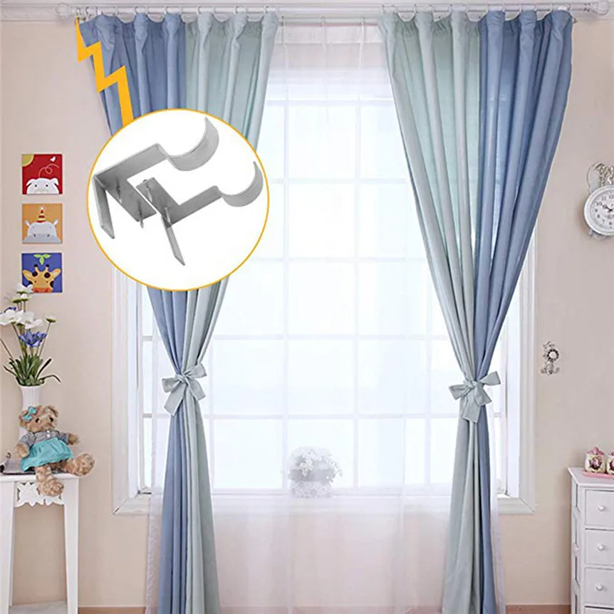 2pcs Single Hang Curtain Rod Holders Bracket Into Window Frame Curtain Rod Bracket Curtain Accessories 0612#
2pcs Single Hang Curtain Rod Holders Bracket Into Window Frame Curtain Rod Bracket Curtain Accessories 0612#
