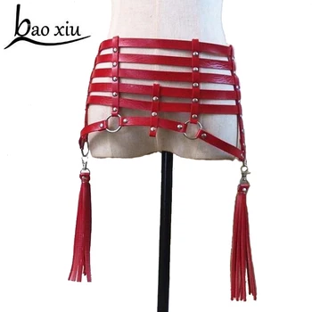 2019 Women Sexy Leather Harness Stockings Garters Gothic Punk Rave Tassel Thigh Straps Short Suspenders Bondage Belt Accessories
2019 Women Sexy Leather Harness Stockings Garters Gothic Punk Rave Tassel Thigh Straps Short Suspenders Bondage Belt Accessories