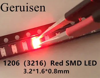 1206 red light light-emitting diode SMD LED 3216 Diodes SMD 1206 led 620-625NM 100-120MCD 2,0-2.6V 3.2*1.6 2000PCS
1206 red light light-emitting diode SMD LED 3216 Diodes SMD 1206 led 620-625NM 100-120MCD 2,0-2.6V 3.2*1.6 2000PCS