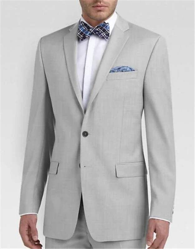Grey Business Custom Made Mens Suits Slim Fit 2 Pcs Grey Wedding Tuxedos For Men Notch Lapel Formal Prom Suit (Jacket+Pants)
Grey Business Custom Made Mens Suits Slim Fit 2 Pcs Grey Wedding Tuxedos For Men Notch Lapel Formal Prom Suit (Jacket+Pants)