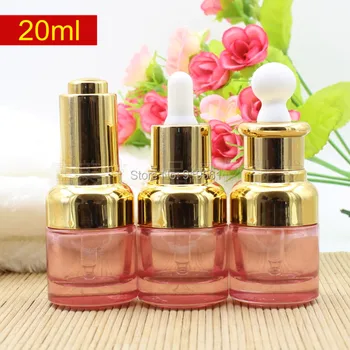 20ML Empty Pink glass Dropper Bottle Gold Shoulder White Bulb / Silver Pump Essential Oil Bottle Glass Bottle Serum Container
20ML Empty Pink glass Dropper Bottle Gold Shoulder White Bulb / Silver Pump Essential Oil Bottle Glass Bottle Serum Container