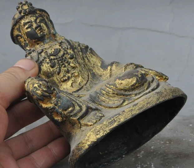S0082 chinese buddhism pure bronze gilt Liberty guanyin bodhisattva goddess statue
S0082 chinese buddhism pure bronze gilt Liberty guanyin bodhisattva goddess statue
