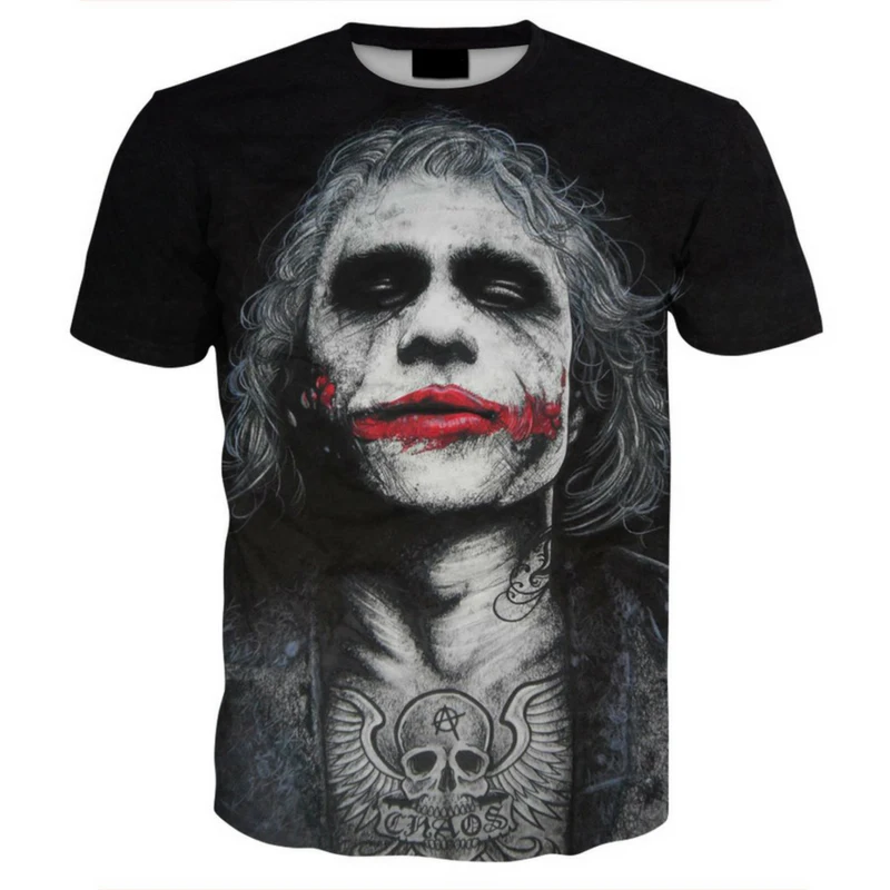 Cloudstyle 2019 New Design Men 3D Tshirt Joker 3D Print Tees Tops Fashion Casual Funny T-shirts Streetwear Plus Size 5XL
Cloudstyle 2019 New Design Men 3D Tshirt Joker 3D Print Tees Tops Fashion Casual Funny T-shirts Streetwear Plus Size 5XL