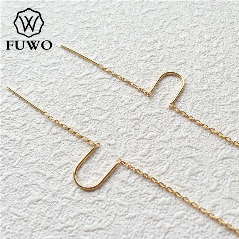 FUWO 24k Gold Color Plated Brass Threader Earrings High Quality Earrings Jewelry Accessories For DIY Making B006 55*8mm
FUWO 24k Gold Color Plated Brass Threader Earrings High Quality Earrings Jewelry Accessories For DIY Making B006 55*8mm